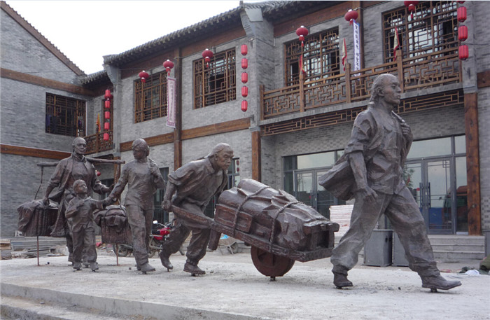 大慶點鍛銅雕塑闖關(guān)東